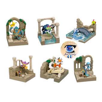 Authentic Pokemon figures re-ment Old Castle Ruins